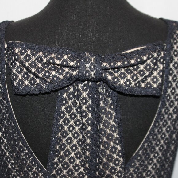 Jessica Simpson Navy Lace Dress w/Beige Lining - Picture 7 of 14